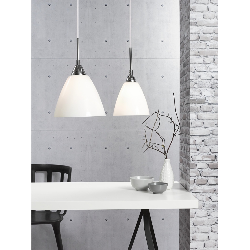 Nordlux - Lustra ar auklu READ 1xE14/40W/230V spīdīgi hromēts
