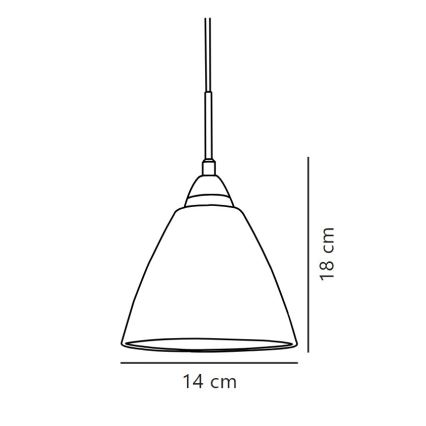 Nordlux - Lustra ar auklu READ 1xE14/40W/230V spīdīgi hromēts