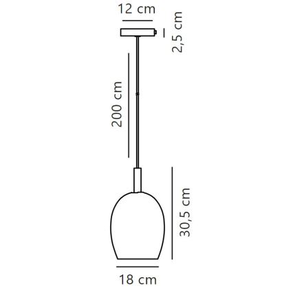 Nordlux - Lustra ar auklu UMA 1xE27/40W/230V