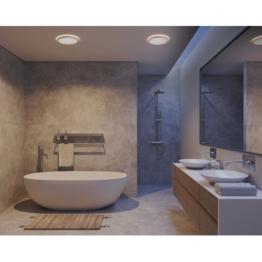 Nordlux - LED dimējama vannas istabas griestu lampa OJA LED/19W/230V 3000/4000K IP54 Ø 43 cm