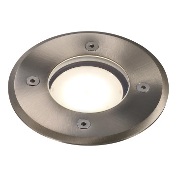 Nordlux - Pagalma lampa PATO 1xGU10/35W/230V IP65 matēts hroms apaļa
