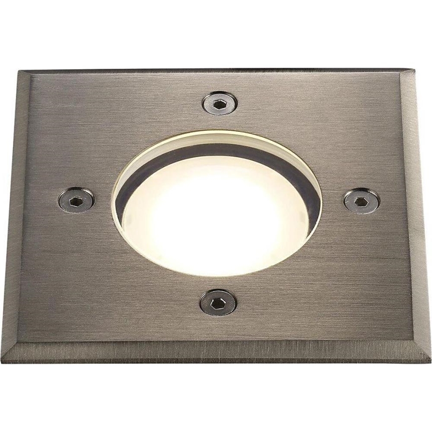 Nordlux - Pagalma lampa PATO 1xGU10/35W/230V IP65 matēts hroms leņķa