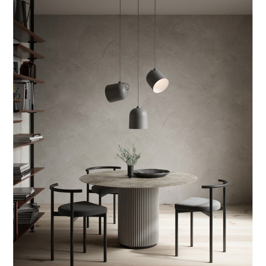 Nordlux - Pakaramā lampa ar kabeli ANGLE 1xE27/25W/230V pelēka