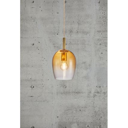 Nordlux - Pakaramā lampa ar vadu UMA 1xE27/40W/230V Ø 18 cm brūna/dūmota