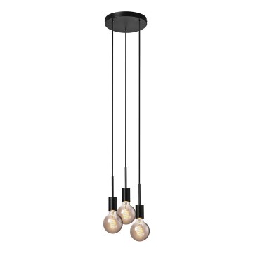 Nordlux - Pakaramā lampa PACO uz kabeļa 3xE27/25W/230V melna