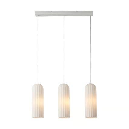 Nordlux - pakaramā lampa uz kabeļa MIELLA 3xE27/25W/230V balta