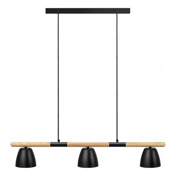 Nordlux - Pakaramā lustra uz kabeļa THEO 3xGU10/35W/230V