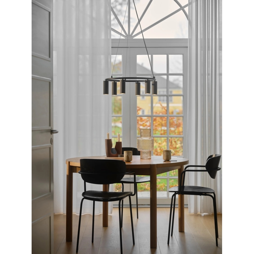 Nordlux - Pakaramā lustra VICO ar vadu 6xGU10/5W/230V melna