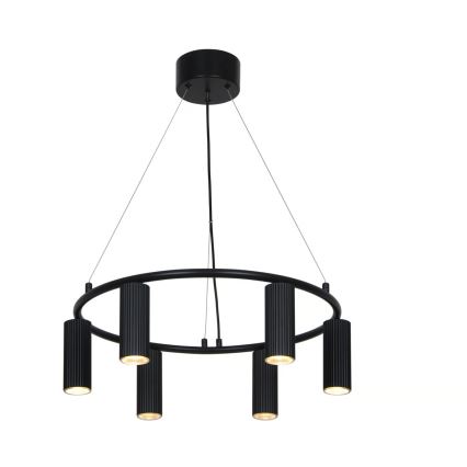 Nordlux - Pakaramā lustra VICO ar vadu 6xGU10/5W/230V melna