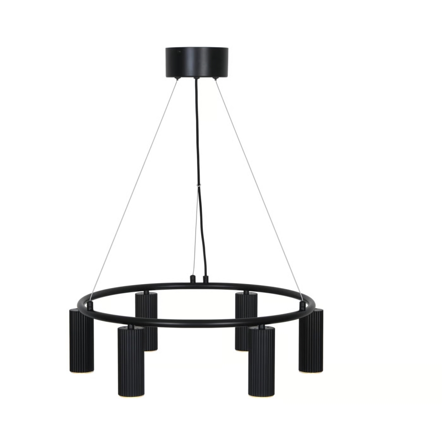 Nordlux - Pakaramā lustra VICO ar vadu 6xGU10/5W/230V melna