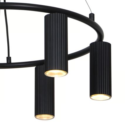 Nordlux - Pakaramā lustra VICO ar vadu 6xGU10/5W/230V melna