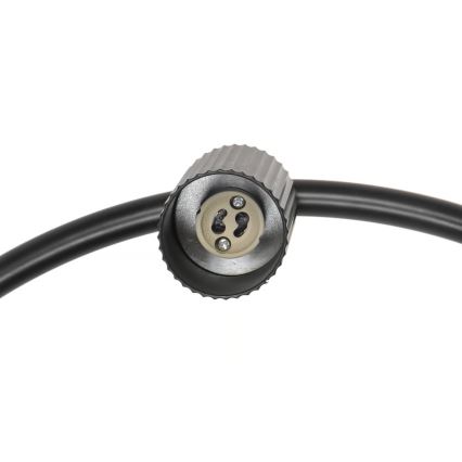 Nordlux - Pakaramā lustra VICO ar vadu 6xGU10/5W/230V melna