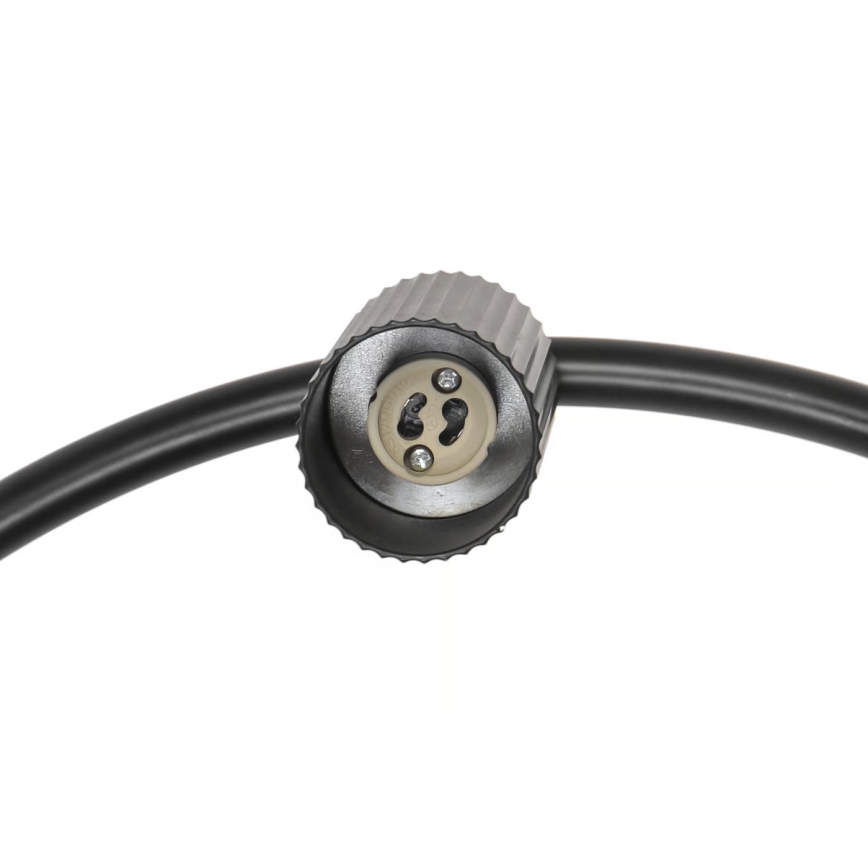 Nordlux - Pakaramā lustra VICO ar vadu 6xGU10/5W/230V melna