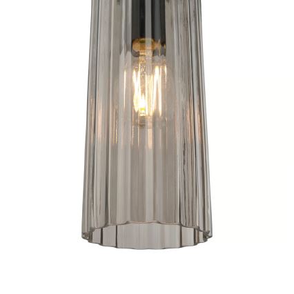 Nordlux - Pakaramais gaismeklis MIELLA 3xE27/25W/230V melns/dūmots