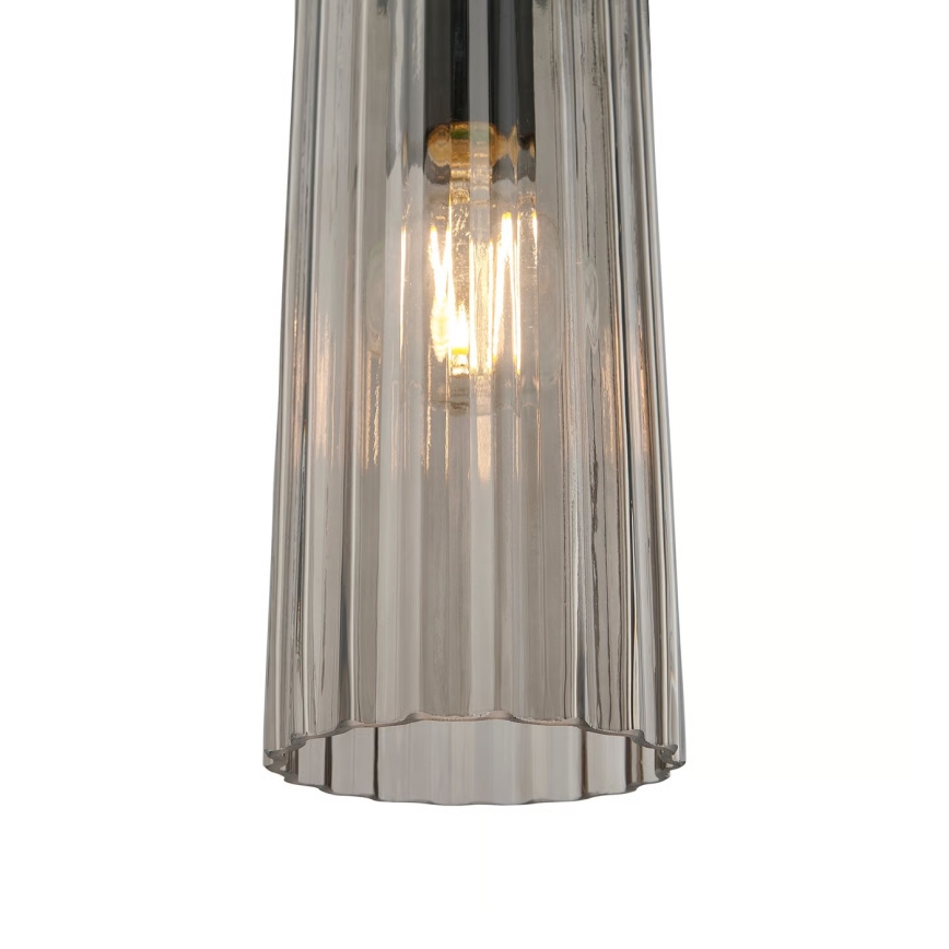 Nordlux - Pakaramais gaismeklis MIELLA 3xE27/25W/230V melns/dūmots