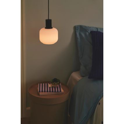 Nordlux - Pakaramais gaismeklis uz vada MILFORD 1xE27/40W/230V melns