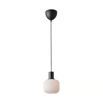 Nordlux - Pakaramais gaismeklis uz vada MILFORD 1xE27/40W/230V melns