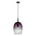 Nordlux - Piekaramā lampa ar kabeli UMA 1xE27/40W/230V Ø 23 cm melna/dūmakaina