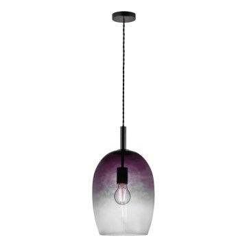 Nordlux - Piekaramā lampa ar kabeli UMA 1xE27/40W/230V Ø 23 cm melna/dūmakaina