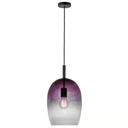 Nordlux - Piekaramā lampa ar kabeli UMA 1xE27/40W/230V Ø 23 cm melna/dūmakaina