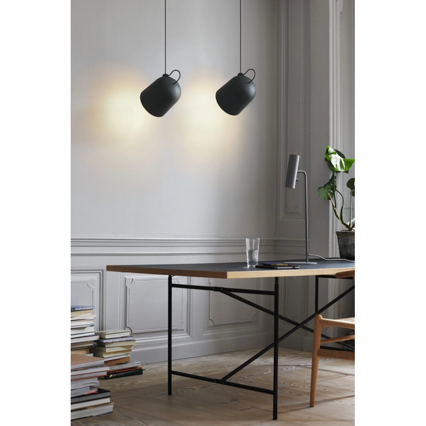 Nordlux - Piekaramā lampa uz vada ANGLE 1xE27/25W/230V melna