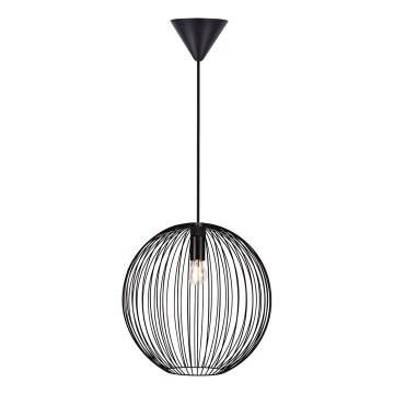 Nordlux - Piekaramā lustra BERONI ar vadu 1xE27/60W/230V melna
