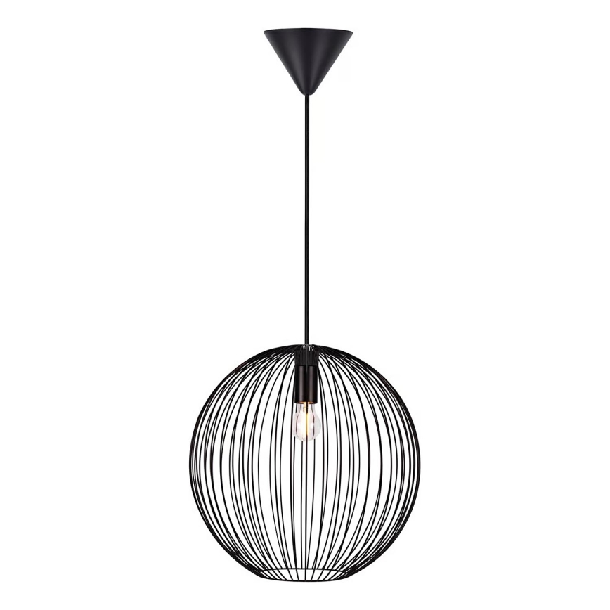 Nordlux - Piekaramā lustra BERONI ar vadu 1xE27/60W/230V melna