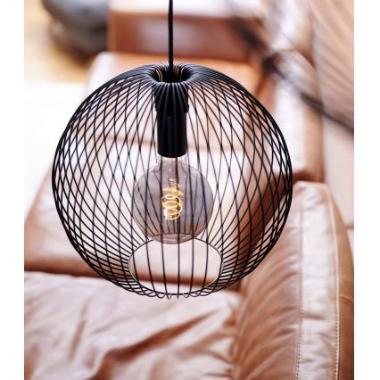 Nordlux - Piekaramā lustra BERONI ar vadu 1xE27/60W/230V melna
