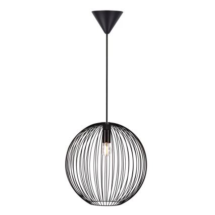 Nordlux - Piekaramā lustra BERONI ar vadu 1xE27/60W/230V melna
