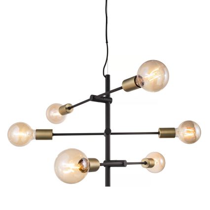 Nordlux - piekaramā lustra uz kabeļa JOSEFINE 6xE27/25W/230V