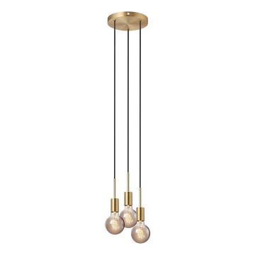 Nordlux - Piekaramais lustrs PACO 3xE27/25W/230V misiņš