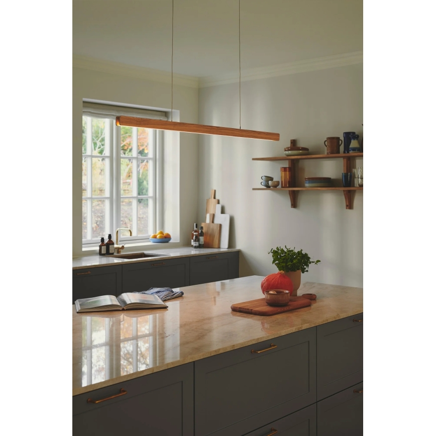 Nordlux - LED ar regulējamu spilgtumu piekaramā lustra uz troses ILGAS LED/47W/230V 3000K bēšs/balts/osis 115 cm