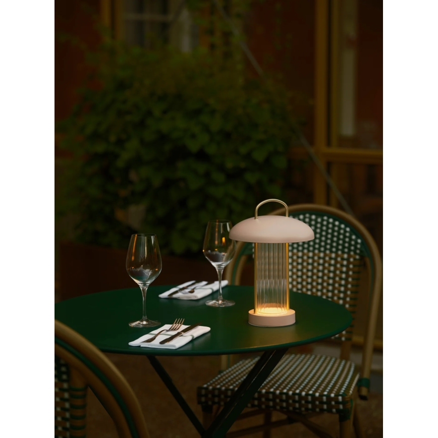 Nordlux - LED regulējama, uzlādējama, skārienvadāma galda lampa MIRANO LED/3W/3,7V rozā