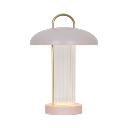 Nordlux - LED regulējama, uzlādējama, skārienvadāma galda lampa MIRANO LED/3W/3,7V rozā