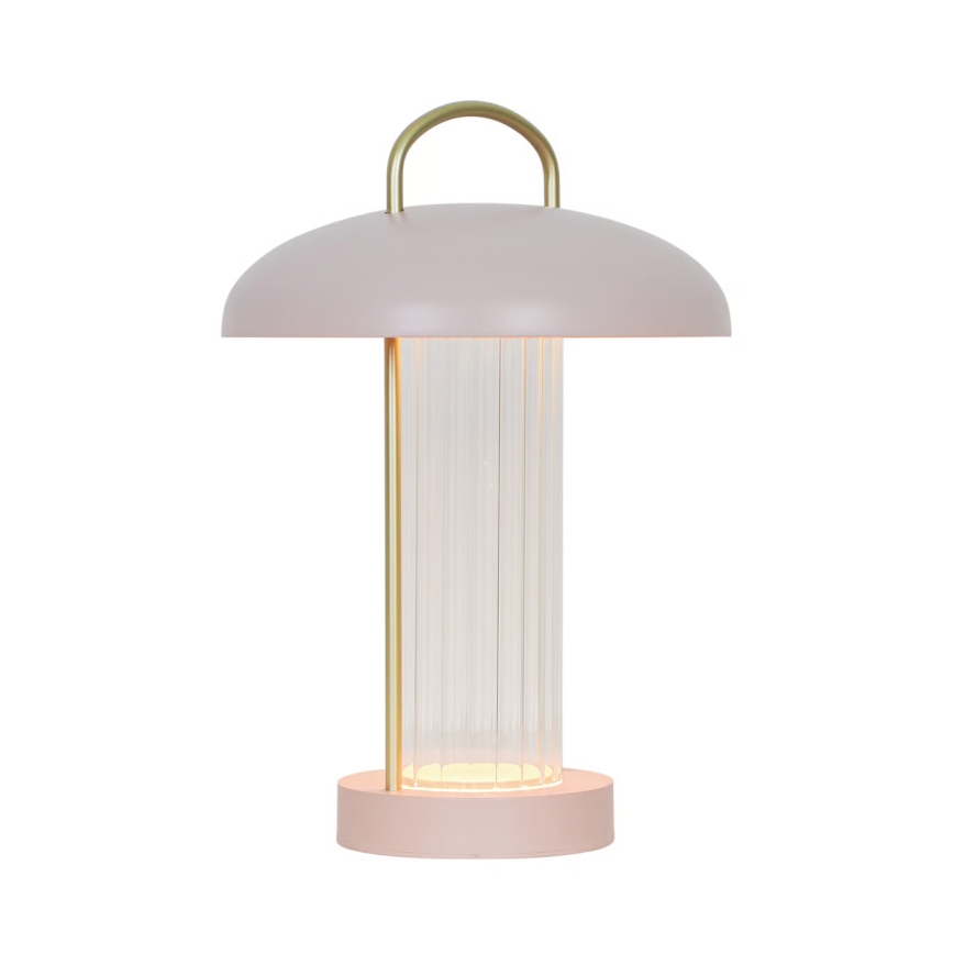 Nordlux - LED regulējama, uzlādējama, skārienvadāma galda lampa MIRANO LED/3W/3,7V rozā