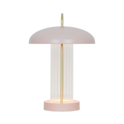 Nordlux - LED regulējama, uzlādējama, skārienvadāma galda lampa MIRANO LED/3W/3,7V rozā