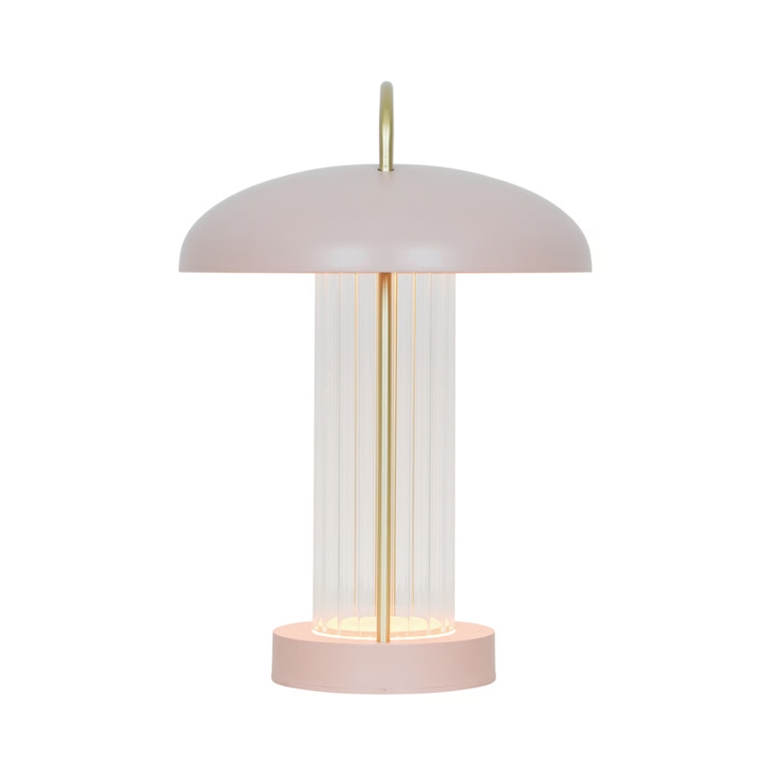 Nordlux - LED regulējama, uzlādējama, skārienvadāma galda lampa MIRANO LED/3W/3,7V rozā