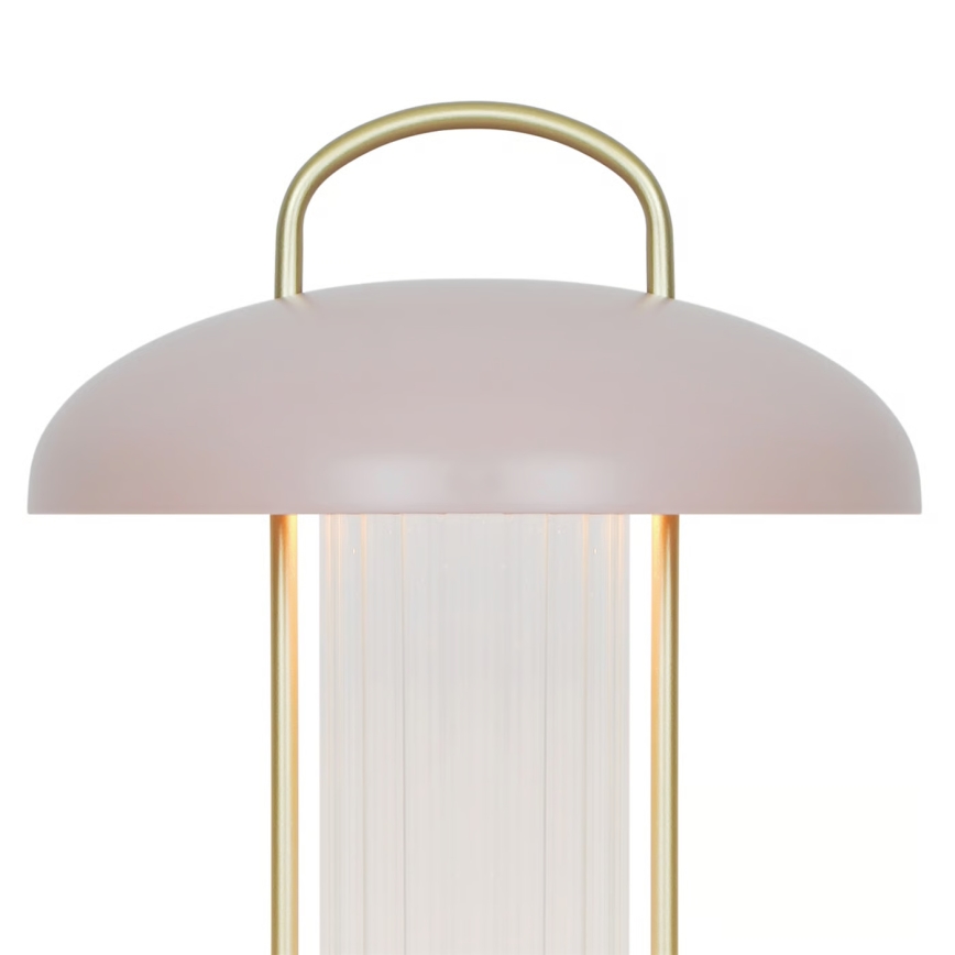 Nordlux - LED regulējama, uzlādējama, skārienvadāma galda lampa MIRANO LED/3W/3,7V rozā