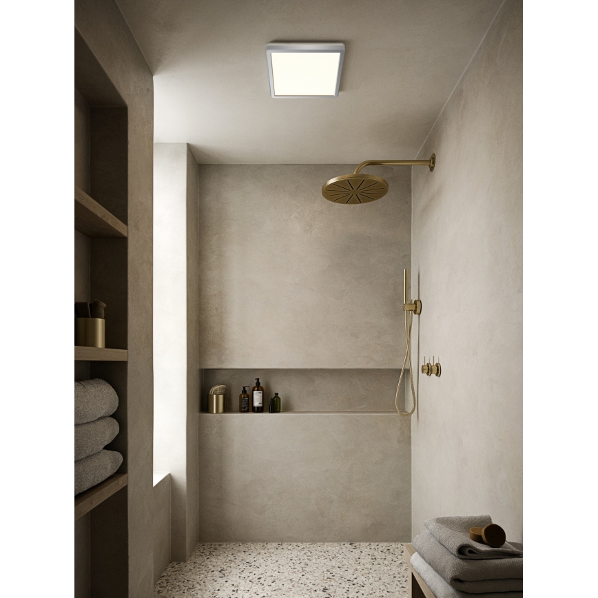 Nordlux - LED ar regulējamu spilgtumu vannas istabas griestu gaismeklis OJA LED/14,5W/230V 3000/4000K IP54 30x30 cm