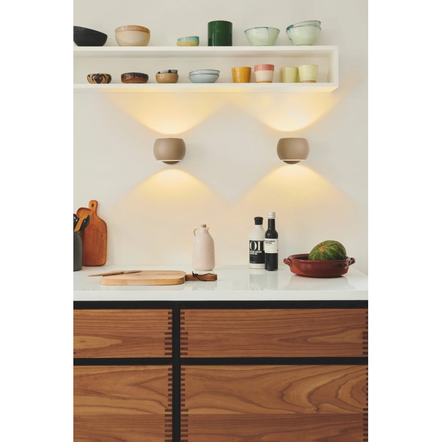 Nordlux - Regulējama sienas Starmetis BELIR 1xG9/5W/230V bēša