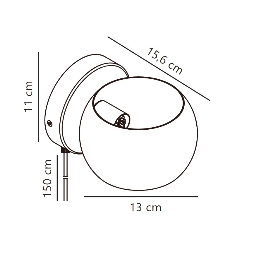 Nordlux - Regulējama sienas Starmetis BELIR 1xG9/5W/230V bēša