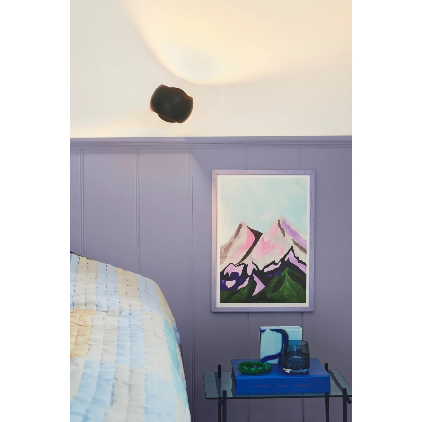 Nordlux - Regulējama sienas Starmetis BELIR 1xG9/5W/230V melna