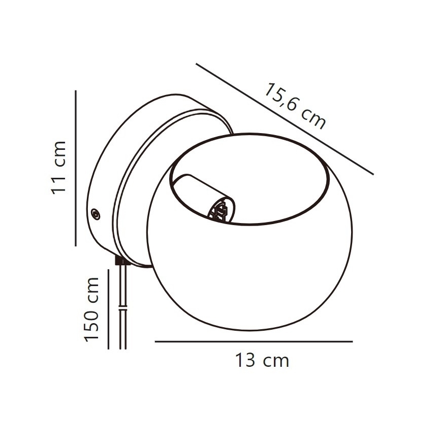 Nordlux - Regulējama sienas Starmetis BELIR 1xG9/5W/230V zaļa