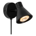 Nordlux - Sienas gaismeklis EIK 1xGU10/35W/230V melns