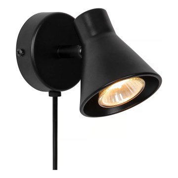 Nordlux - Sienas gaismeklis EIK 1xGU10/35W/230V melns