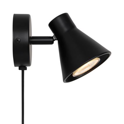 Nordlux - Sienas gaismeklis EIK 1xGU10/35W/230V melns
