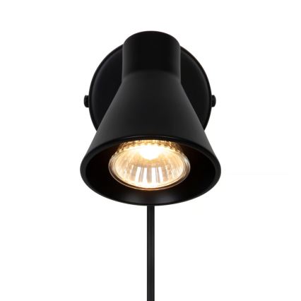 Nordlux - Sienas gaismeklis EIK 1xGU10/35W/230V melns