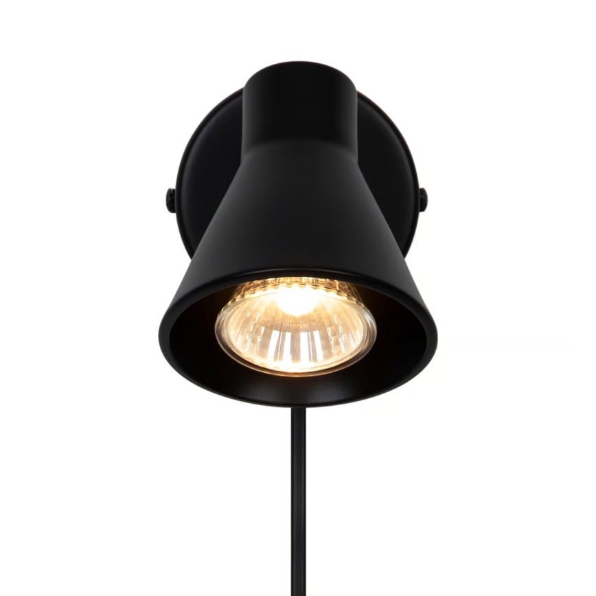 Nordlux - Sienas gaismeklis EIK 1xGU10/35W/230V melns