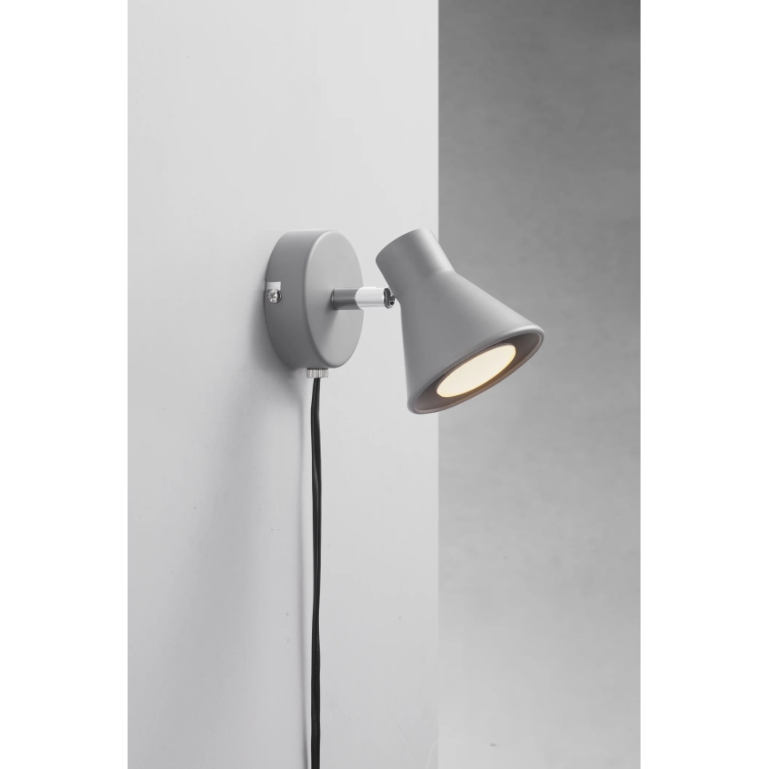 Nordlux - Sienas gaismeklis EIK 1xGU10/35W/230V pelēks