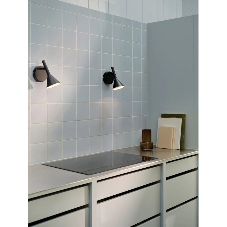 Nordlux - Sienas gaismeklis KELVIS 1xGU10/12W/230V melns